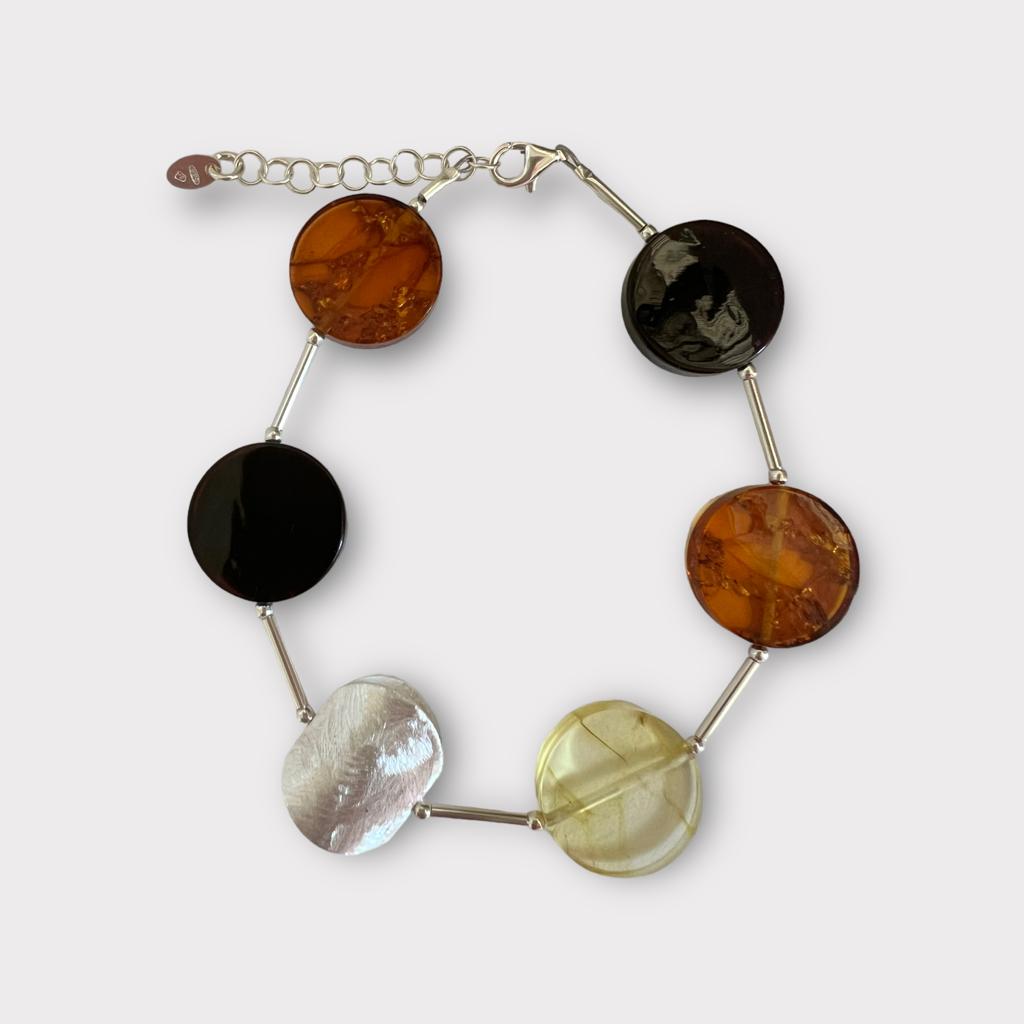 Seville Silver Amber Bracelet Seville Silver Amber Bracelet
