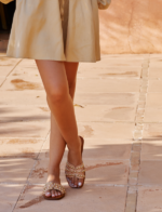 Rivet Nude Sandals