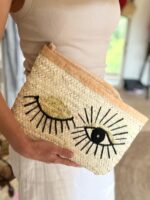 Winking Eye Gold Clutch