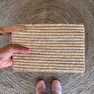 Raffia Plain Clutch