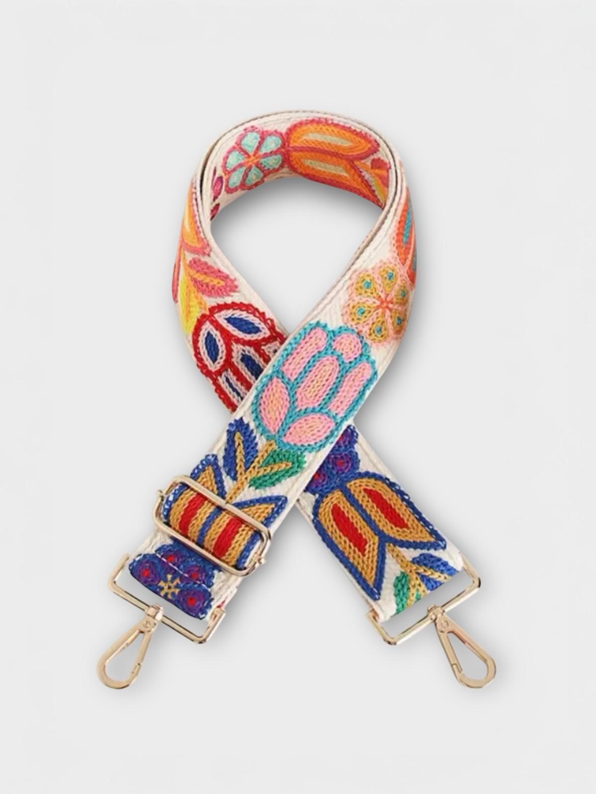 Remarkable Hand-Embroidered Adjustable Bag Strap SALAU - Main Image
