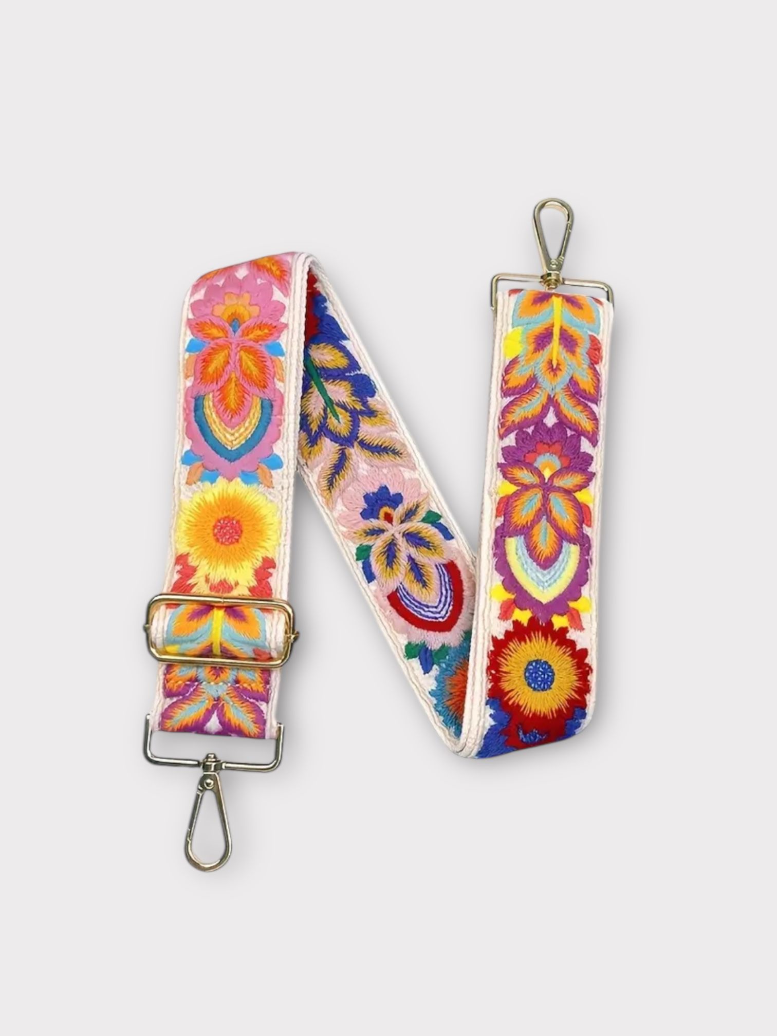 HAND EMBROIDERED ADJUSTABLE BAG STRAP