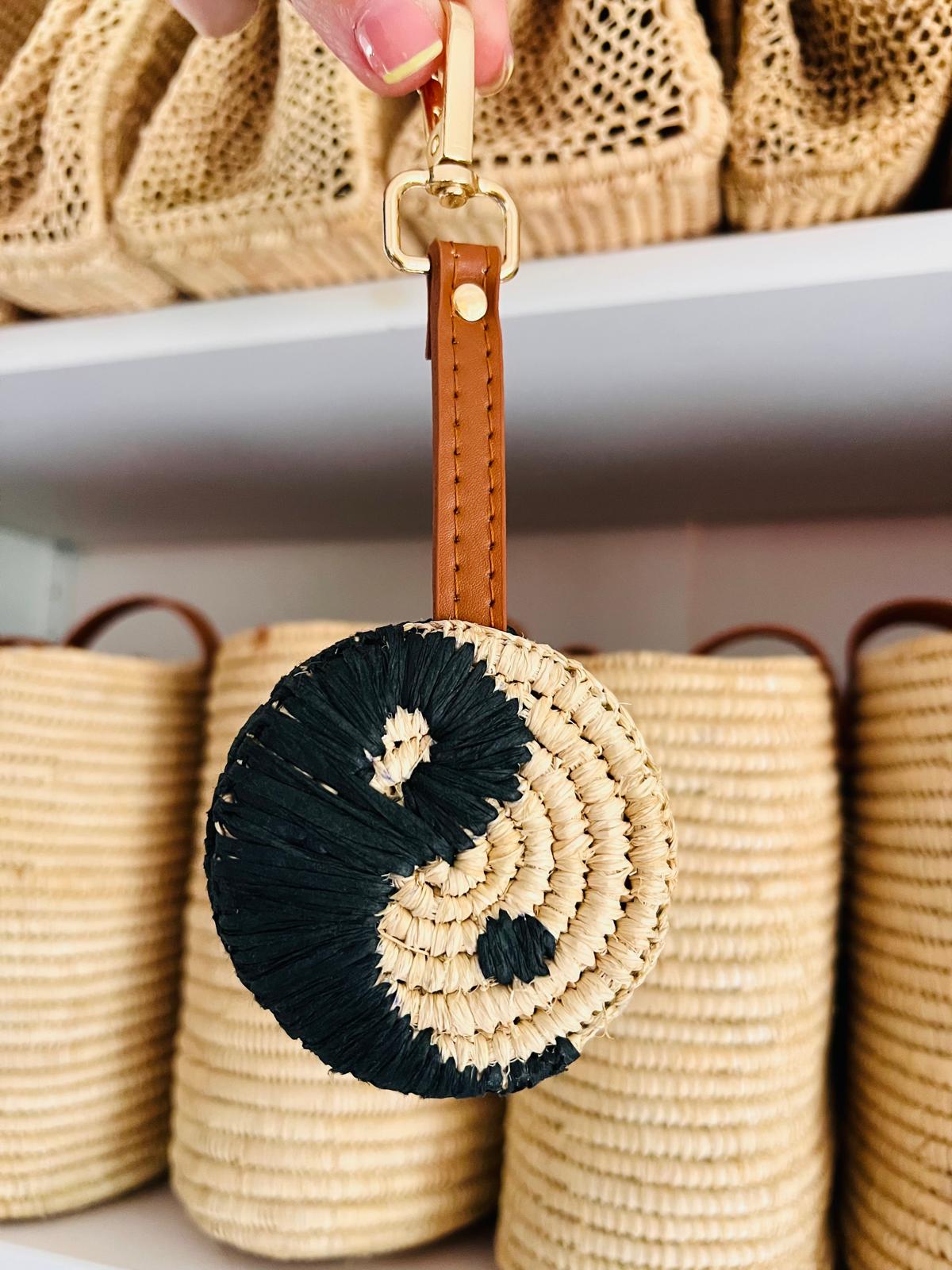 YIN YANG CHARM RAFFIA